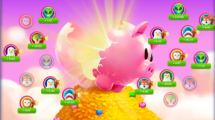 Piggy Tap Diğer Oyuncularla Yarış.